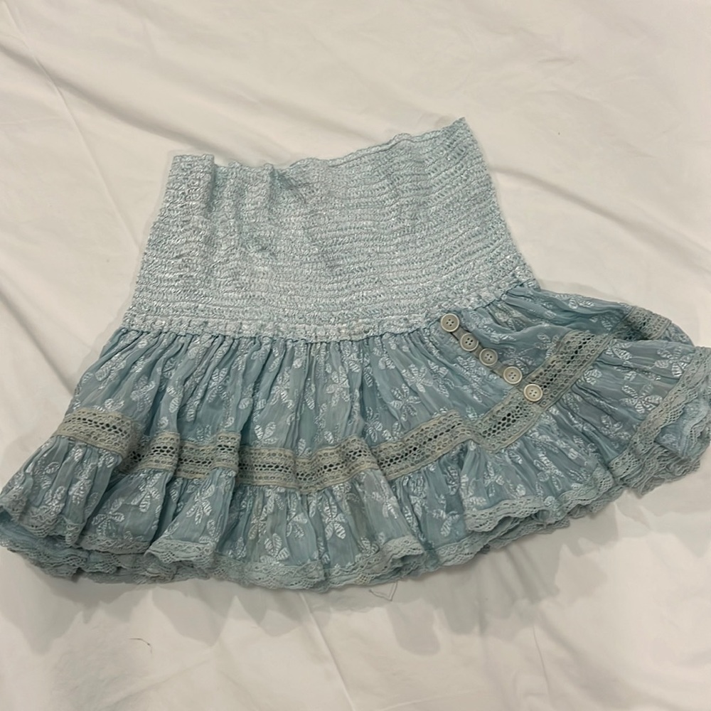 Sunday Saint Tropez Pomponette Skirt Mint Green